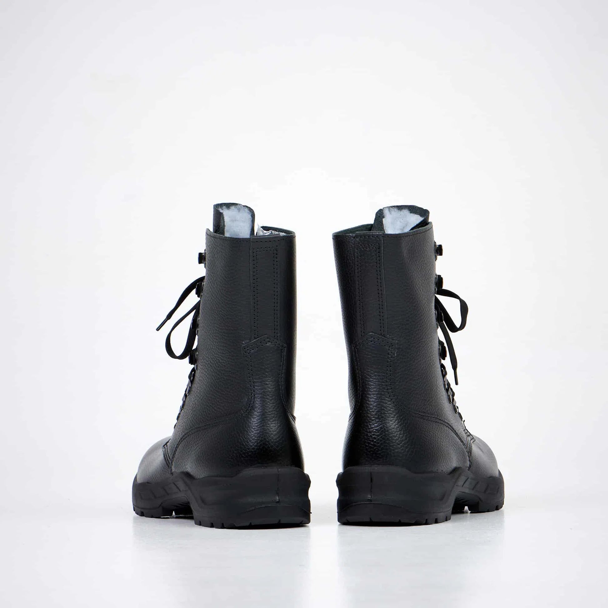Combat Boots, Naturleder, stoßdämpfende, antibakterielle Einlage-Boots-Amelavita.de