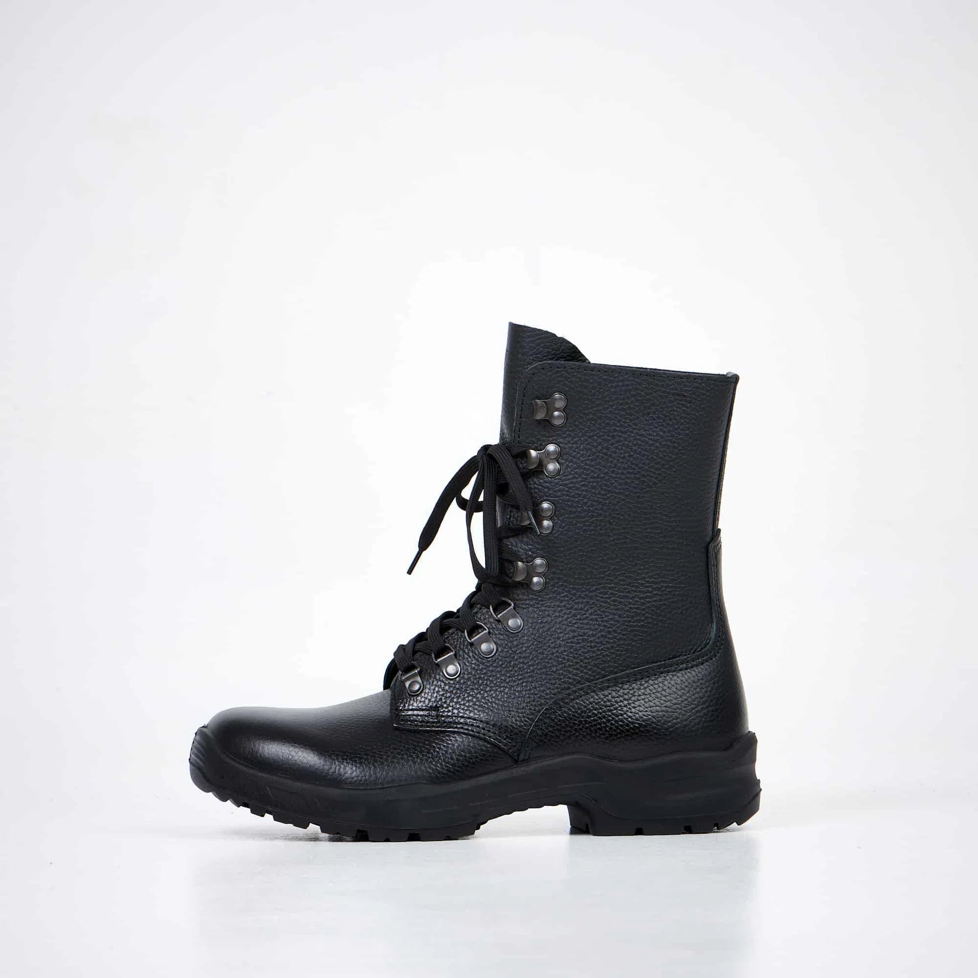 Combat Boots, Naturleder, stoßdämpfende, antibakterielle Einlage-Boots-Amelavita.de